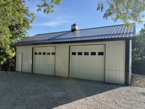 Delo Dual Post Frame Construction Garage